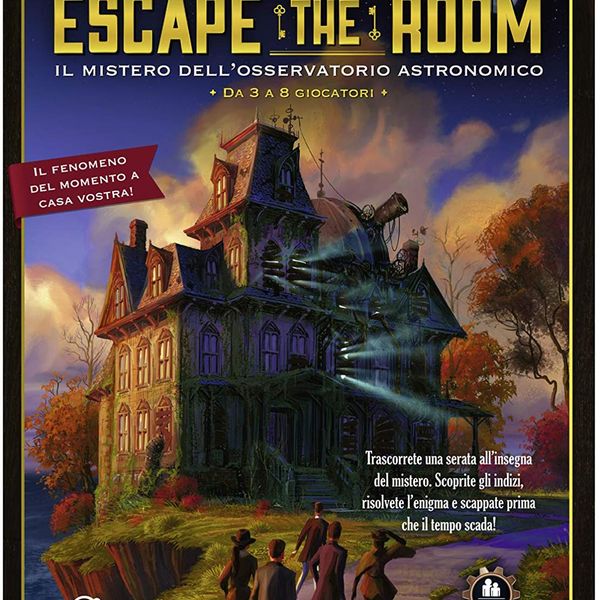 Thinkfun - escape the room "il mistero dell'osservatorio", gioco da tavolo, da 3 a 8 giocatori, 10+ anni - RAVENSBURGER