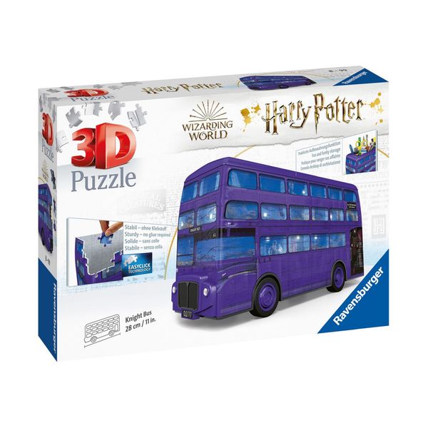 Ravensburger - 3d puzzle nottetempo, bus harry potter, 216 pezzi, 8+ anni - Harry Potter, RAVENSBURGER, RAVENSBURGER 3D PUZZLE