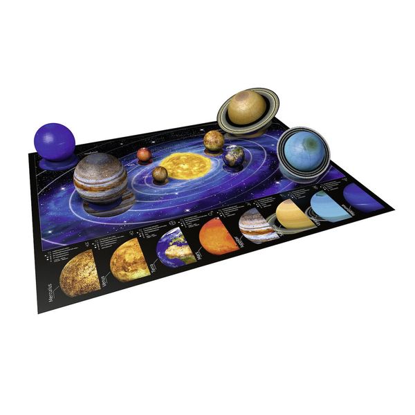 Ravensburger - 3d puzzle il sistema planetario, 540 pezzi, 6+ anni - RAVENSBURGER, RAVENSBURGER 3D PUZZLE