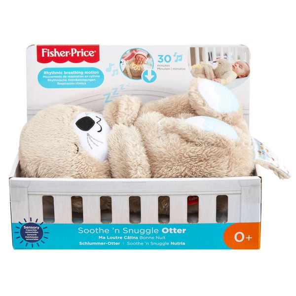 Fisher-price lontra soffice relax, giocattolo con vibrazioni calmanti e musica, per neonati da 0+ mesi, fxc66 - FISHER-PRICE