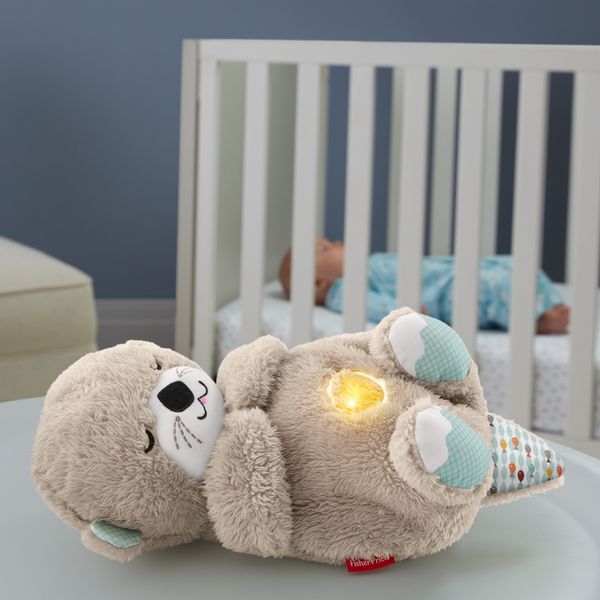 Fisher-price lontra soffice relax, giocattolo con vibrazioni calmanti e musica, per neonati da 0+ mesi, fxc66 - FISHER-PRICE