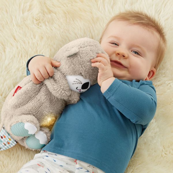 Fisher-price lontra soffice relax, giocattolo con vibrazioni calmanti e musica, per neonati da 0+ mesi, fxc66 - FISHER-PRICE