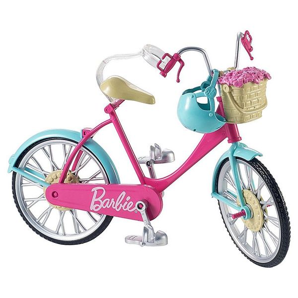 Barbie bicicletta per bambole con casco e accessori - Barbie