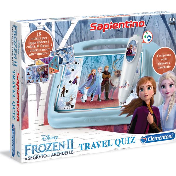 Clementoni  - 16186 - sapientino travel quiz disney frozen 2 - CLEMENTONI, DISNEY PRINCESS, Disney, Frozen