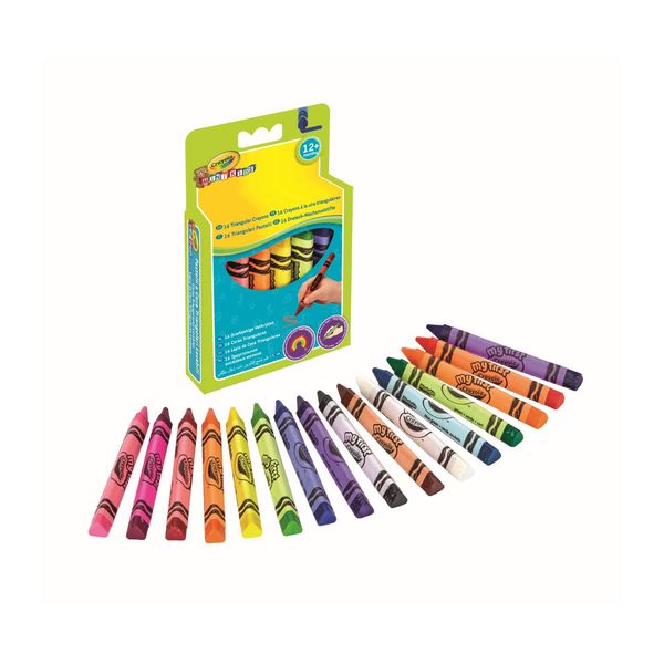 16 pastelli a cera triangolari & lavabili mini kids - CRAYOLA
