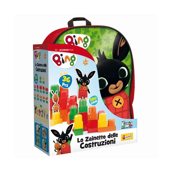 Lisciani - bing zainetto costruzioni baby rosso - BING, LISCIANI