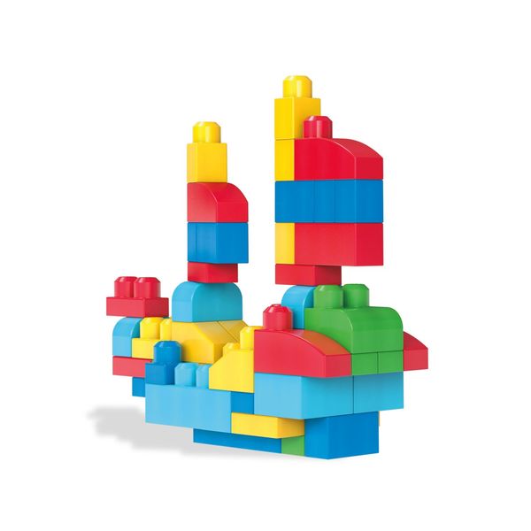 Mega bloks sacca ecologica blocchi da costruzione, 60 pezzi, assortimento - 