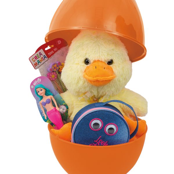 Guscio uovo pasqua arancione - IAMTOYS