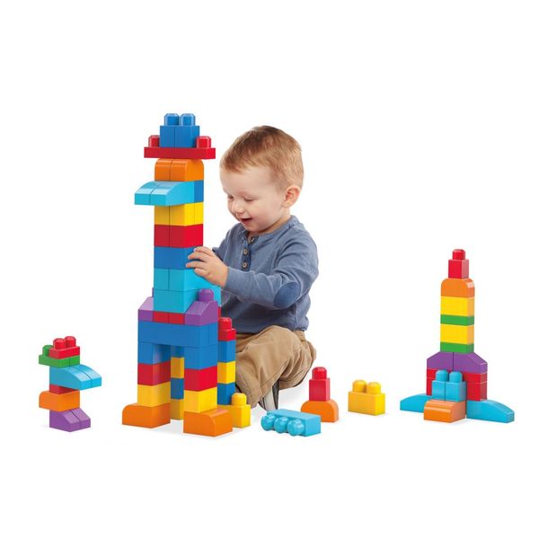 Mega bloks sacca ecologica blocchi da costruzione, 60 pezzi, assortimento - 