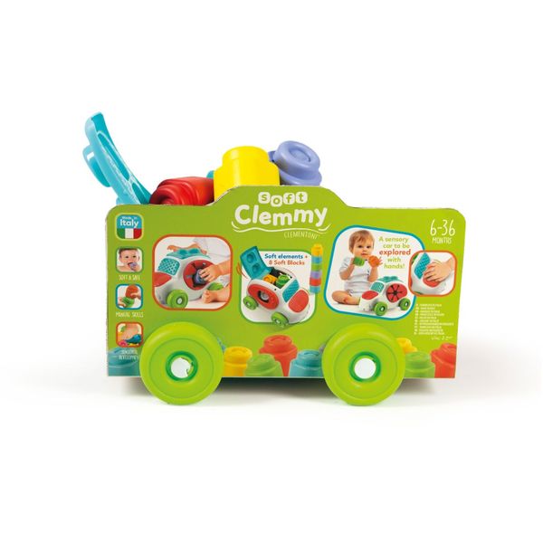 Clementoni - 17315 - soft clemmy - tocca, scopri e guida macchinina sensoriale - CLEMENTONI, CLEMMY