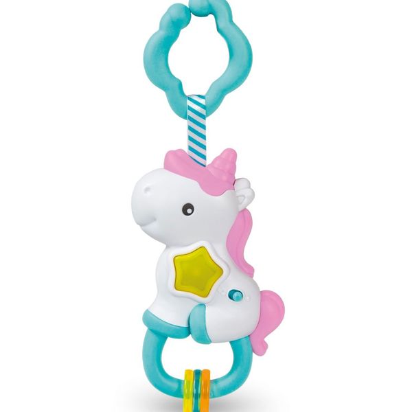 Clementoni - 17333 - sonaglino unicorno interattivo - BABY CLEMENTONI