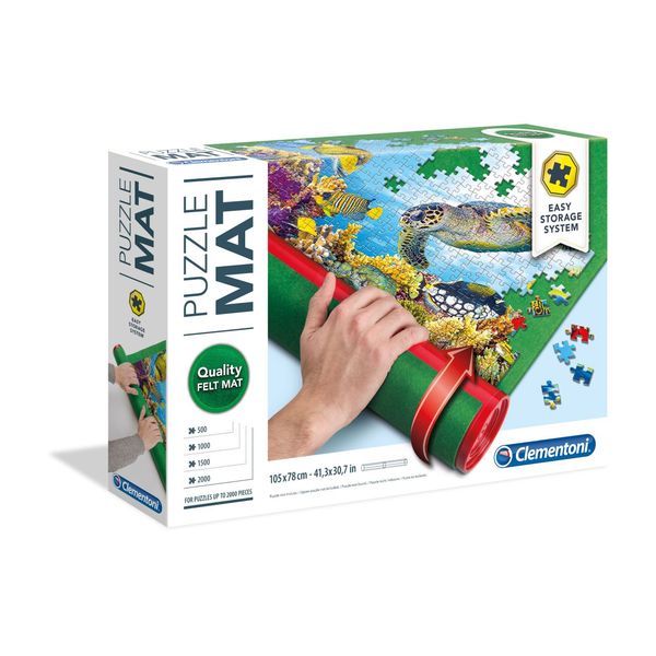 Clementoni - 30229 - accessori puzzle - rullo portapuzzle e tappeto - CLEMENTONI