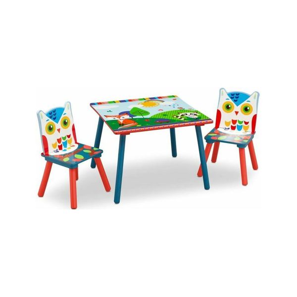 Tavole e sedie in legno gufo - BABY SMILE