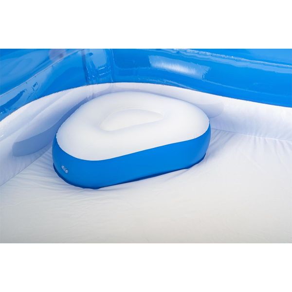 Bestway piscina family pentagono 213x206x69 cm con due sedute, due poggiatesta e due portabicchieri - Bestway