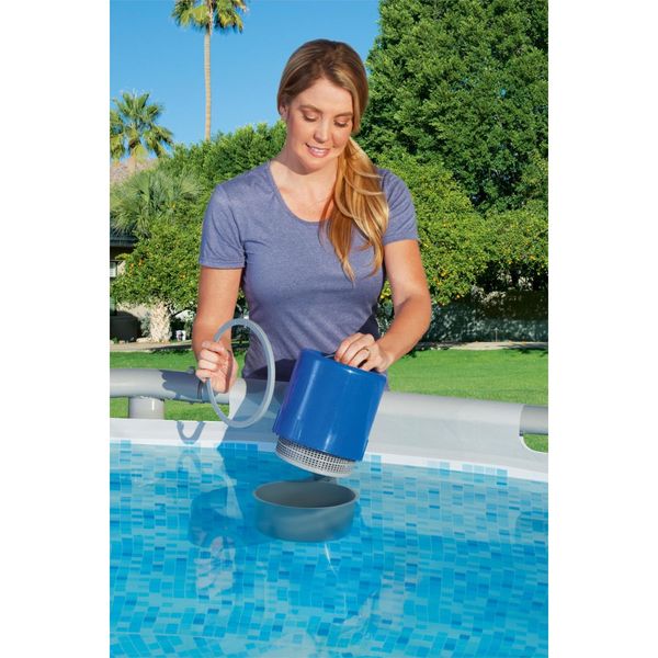 Bestway skimmer da parete funziona con pompe da 3.028 lt/h in su, ideale per piscine rettangolari e ovali da 457 cm o maggiori - Bestway