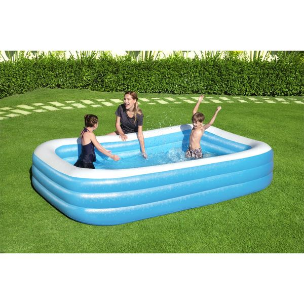 Bestway piscina family rettangolare a 3 anelli cm. 305x183x56 - Bestway