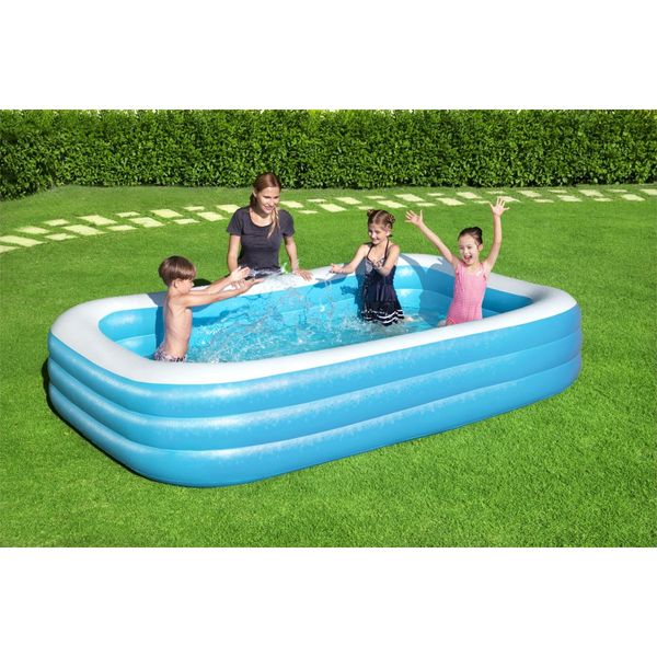 Bestway piscina family rettangolare a 3 anelli cm. 305x183x56 - Bestway