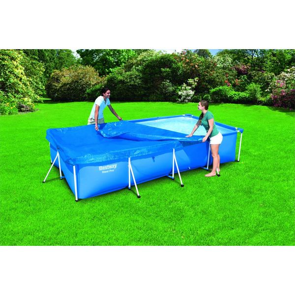 Bestway copripiscina steel pro frame rettangolare 400x211x81 cm - Bestway