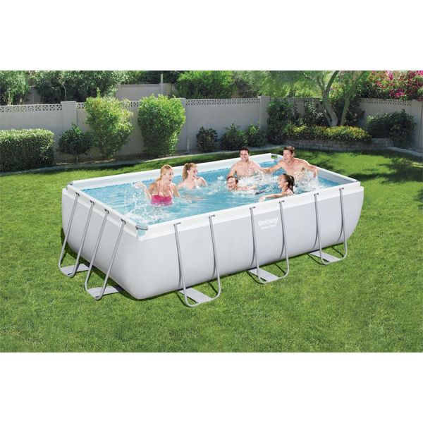 Bestway piscina power steel frame  rettangolare cm. 404x201x100 - Bestway