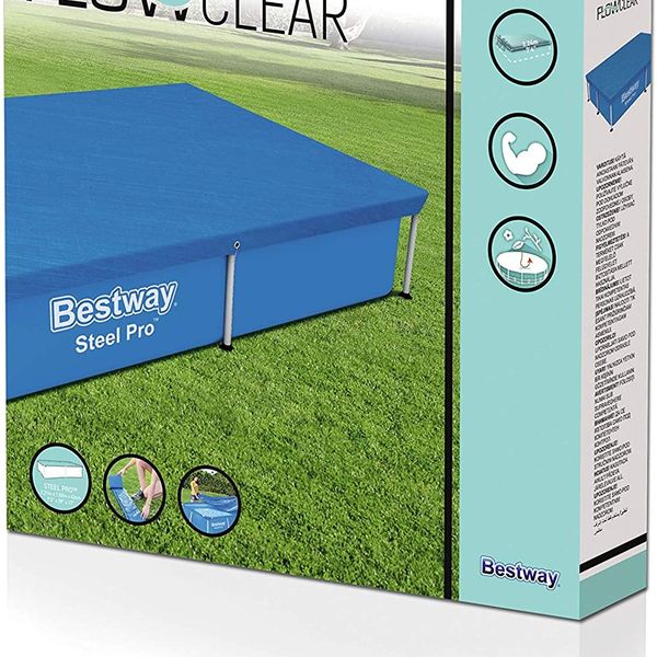 Bestway copripiscina steel pro frame rettangolare 221x150 cm - Bestway