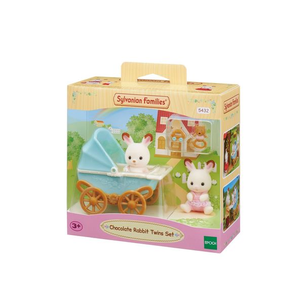 Sylvanian families – gemelli coniglio cioccolato e carretto - SYLVANIAN FAMILIES