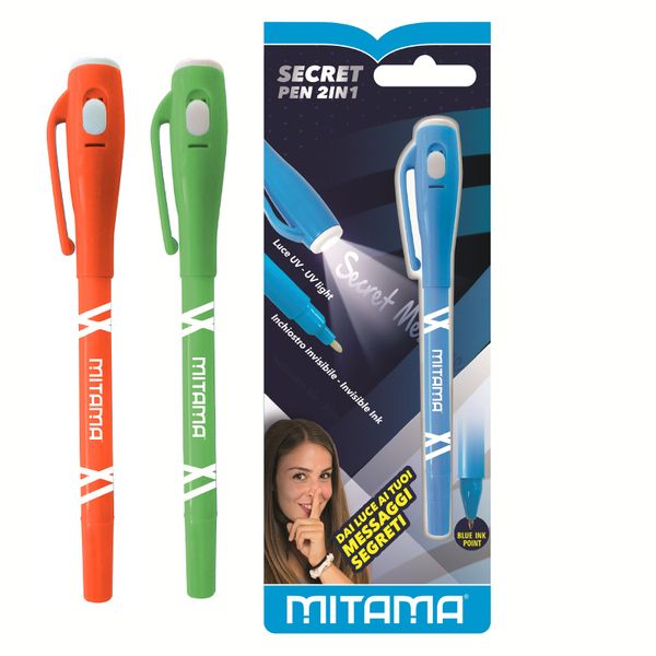 Penna magica mitama con inchiostro invisibile e luce uv - MITAMA