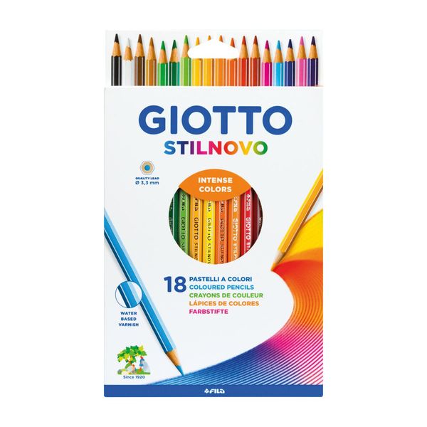 Ast. pastelli stilnovo 18 pz - GIOTTO