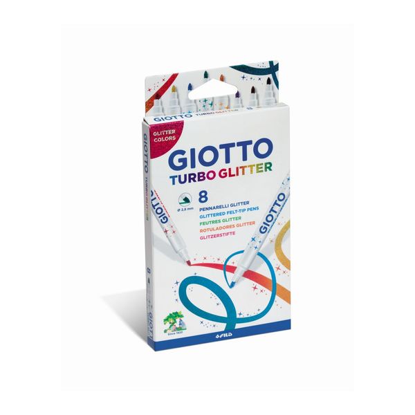 Ast. giotto turbo glitter 8 pz - GIOTTO