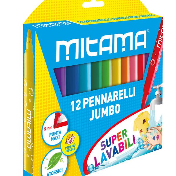 Pennarelli mitama super lavabili jumbo pz. 12 - MITAMA