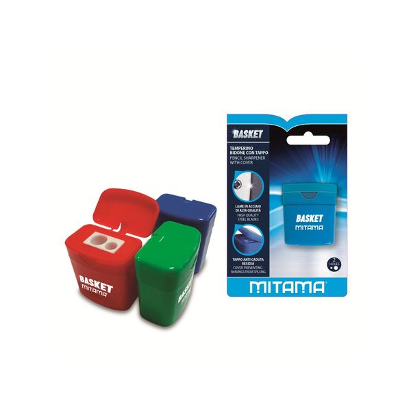 Temperino bidone mitama plastica colorata - 