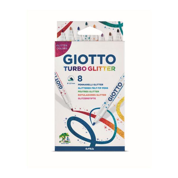 Ast. giotto turbo glitter 8 pz - GIOTTO