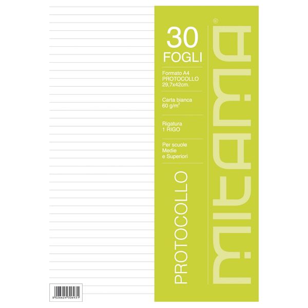 Foglio protocollo mitama 1 rigo - MITAMA