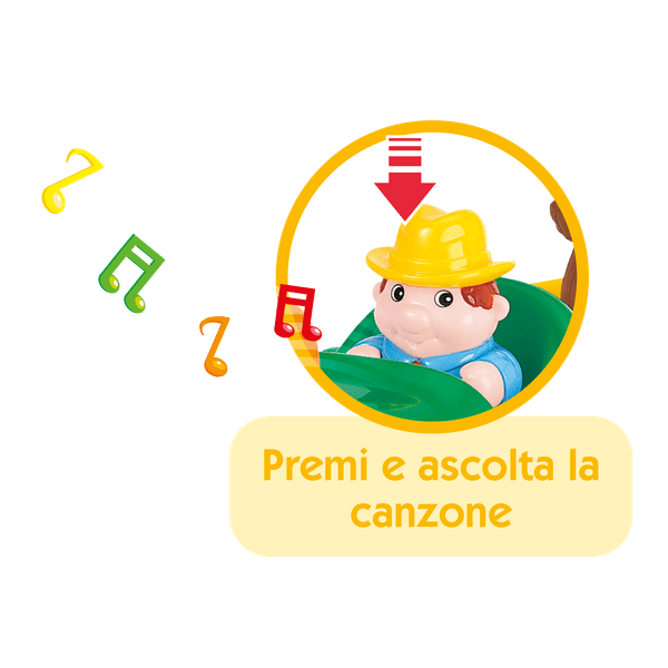 Trattore con animali - farm tractor - BABY SMILE