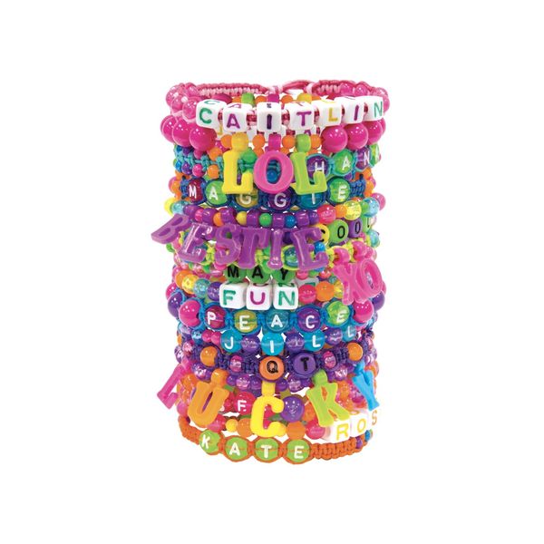Perline abc - crea braccialetti con lettere dell'alfabeto - CREA MANIA