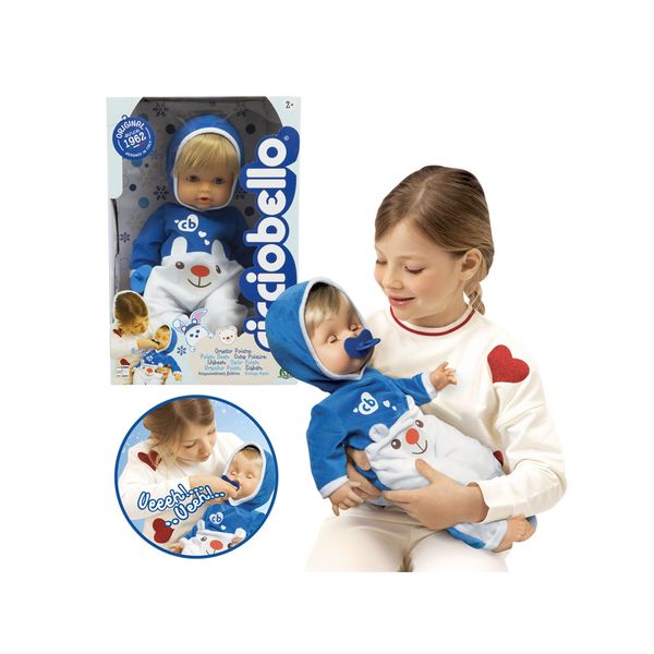 Cicciobello orsetto polare 42 cm- bambolotto interattivo con tutina invernale e funzione pianto - Cicciobello