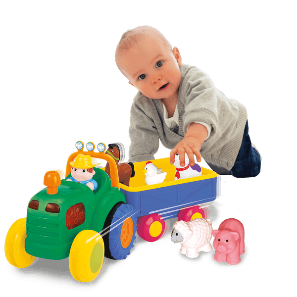 Trattore con animali - farm tractor - BABY SMILE