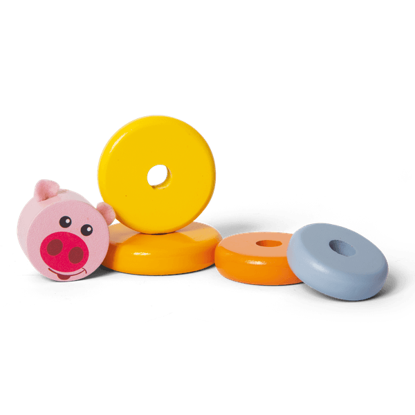 Camion con animali da impilare - WOOD 'N' PLAY