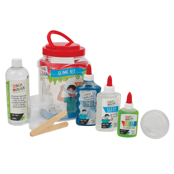 Slime kit - blu/verde - CREA MANIA