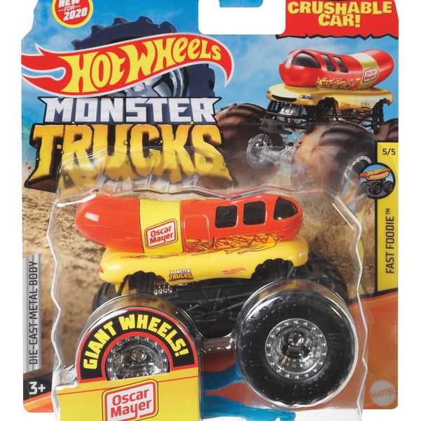 Hot wheels – monster truck macchinina assortita in scala 1:64, veicolo assortito, 4+anni - Hot Wheels