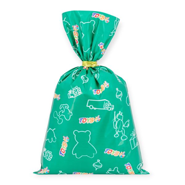 Busta  carta regalo toys center 25x40 cm – assortite rosso, blu e verde - 