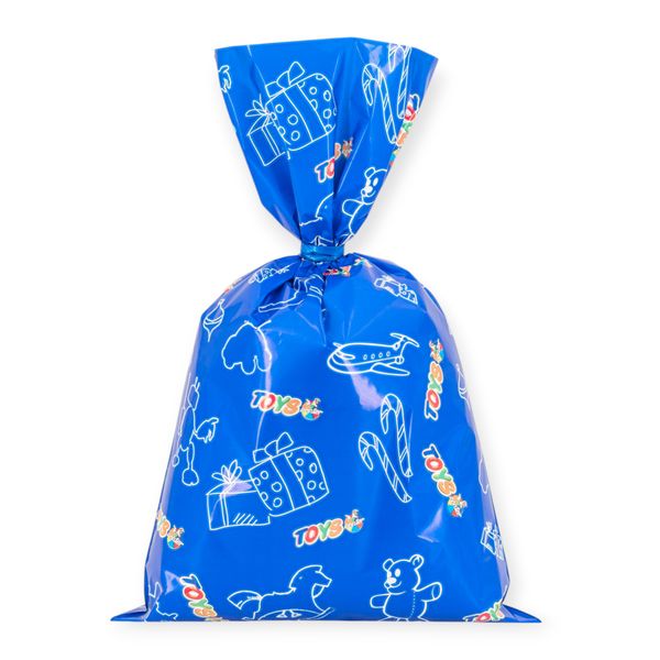 Busta  carta regalo toys center 25x40 cm – assortite rosso, blu e verde - 