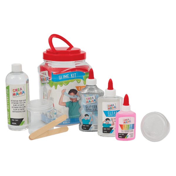 Slime kit - argento/rosa - CREA MANIA