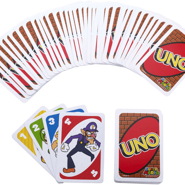 Mattel games-uno gioco di carte versione super mario bros, 7+ anni - MATTEL GAMES, Super Mario, UNO