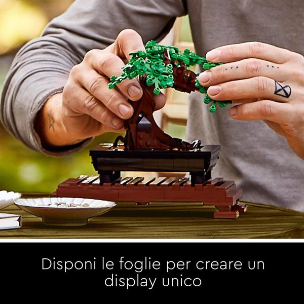 Lego albero bonsai - 10281 - set di costruzione, decorazione piante artificiali, regalo unico - LEGO ICONS BOTANICAL, LEGO, LEGO ICONS