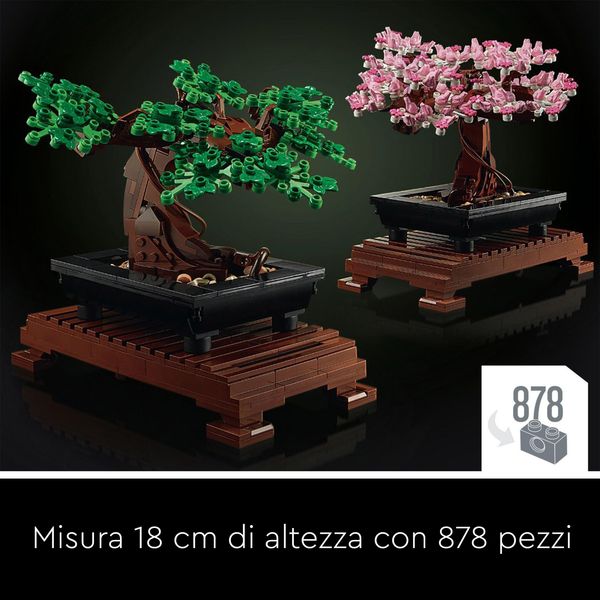 Lego albero bonsai - 10281 - set di costruzione, decorazione piante artificiali, regalo unico - LEGO ICONS BOTANICAL, LEGO, LEGO ICONS