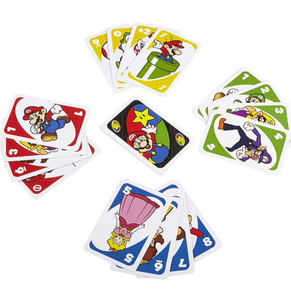Mattel games-uno gioco di carte versione super mario bros, 7+ anni - MATTEL GAMES, Super Mario, UNO