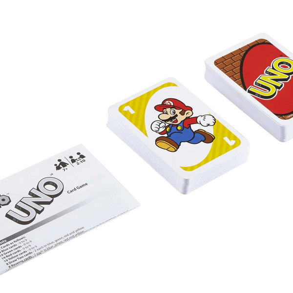 Mattel games-uno gioco di carte versione super mario bros, 7+ anni - MATTEL GAMES, Super Mario, UNO