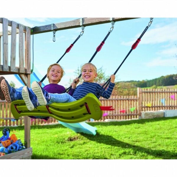 Big snake-swing seggiolino altalena 2 posti, in plastica, portata 50 kg, con corde regolabili in altezza, + 5 anni, 800056743 - SMOBY
