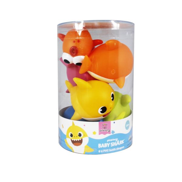Baby shark - set 6 personaggi in barattolo - Baby Shark
