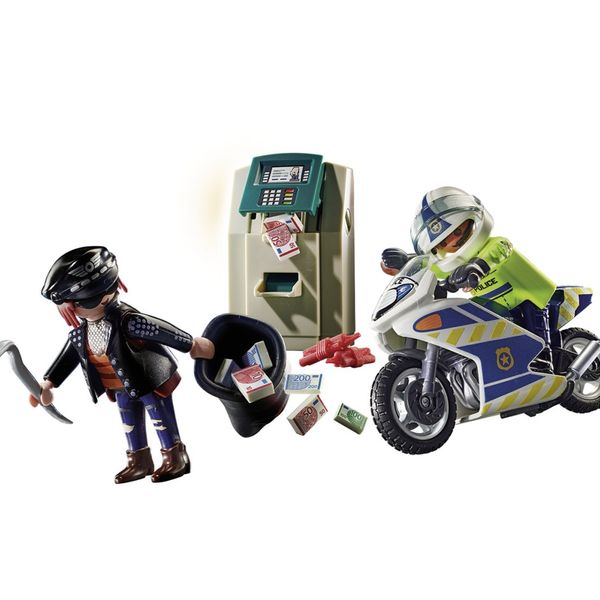 Poliziotto in moto e ladro - Playmobil